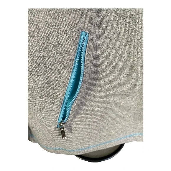 Drapers and Damons Womens Zip Up Sweater Size Large Gray Long Sleeve Casual - Picture 5 of 12